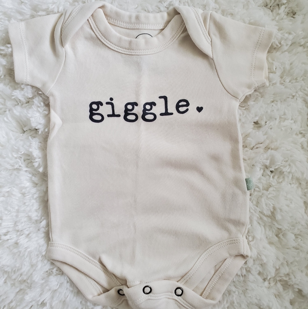 Organic graphic onesie